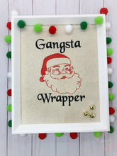 Load image into Gallery viewer, Gangsta Wrapper machine embroidery design 4 sizes included DIGITAL DOWNLOAD