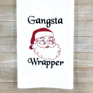 Gangsta Wrapper machine embroidery design 4 sizes included DIGITAL DOWNLOAD