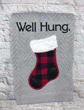 Load image into Gallery viewer, Well Hung applique machine embroidery design 5 sizes included DIGITAL DOWNLOAD