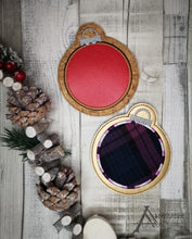 Load image into Gallery viewer, Ornament Applique Coaster 4x4 machine embroidery design DIGITAL DOWNLOAD