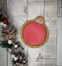 Load image into Gallery viewer, Ornament Applique Coaster 4x4 machine embroidery design DIGITAL DOWNLOAD