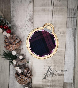 Ornament Applique Coaster 4x4 machine embroidery design DIGITAL DOWNLOAD