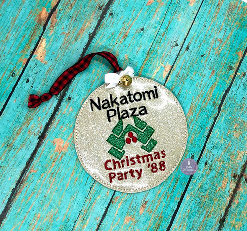 Die Hard Ornaments (3 styles available) 4x4 machine embroidery design DIGITAL DOWNLOAD
