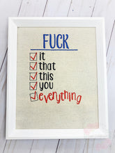Load image into Gallery viewer, @ck everything 5 sizes included machine embroidery design DIGITAL DOWNLOAD