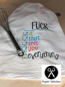 @ck everything 5 sizes included machine embroidery design DIGITAL DOWNLOAD