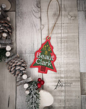 Load image into Gallery viewer, It's a Beaut Clark Ornament machine embroidery design DIGITAL DOWNLOAD