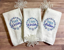 Load image into Gallery viewer, I hate winter machine embroidery designs 3 variations DIGITAL DOWNLOAD