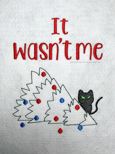It wasn't me machine embroidery design (5 sizes and 2 versions included) DIGITAL DOWNLOAD