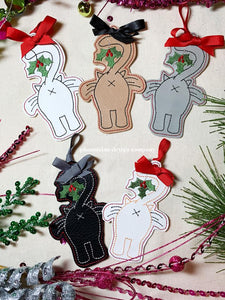 Cat Butt Ornament 4x4 machine embroidery design DIGITAL DOWNLOAD