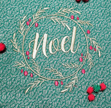 Load image into Gallery viewer, Noel Machine Embroidery Design 5 sizes included DIGITAL DOWNLOAD