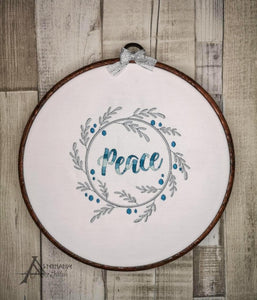 Peace Machine Embroidery Design 5 sizes included DIGITAL DOWNLOAD