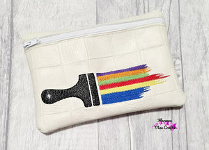 Paintbrush ITH Bag 5 sizes available (charm included) machine embroidery design DIGITAL DOWNLOAD
