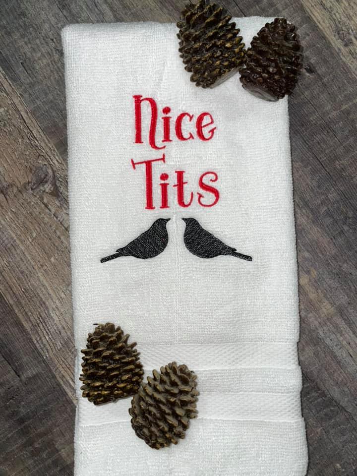 Nice Tits machine embroidery design 5 sizes included DIGITAL DOWNLOAD