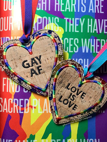 Pride Heart Applique bookmark set of 2 designs machine embroidery design DIGITAL DOWNLOAD