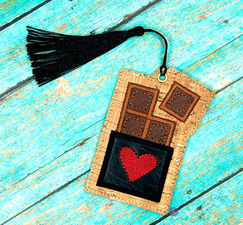 Chocolate applique bookmark machine embroidery design DIGITAL DOWNLOAD