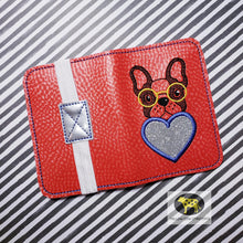 Load image into Gallery viewer, Doggie Applique Notebook Cover (2 sizes available) machine embroidery design DIGITAL DOWNLOAD