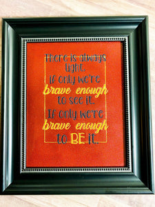 There is always light machine embroidery design (4 sizes included) DIGITAL DOWNLOAD