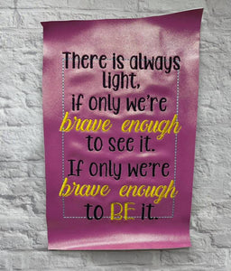 There is always light machine embroidery design (4 sizes included) DIGITAL DOWNLOAD
