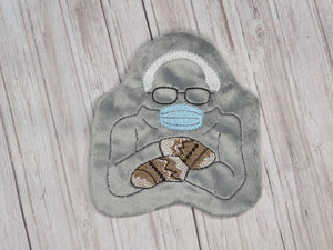 Bernie Mittens Stuffy ITH design (5 sizes included) machine embroidery design DIGITAL DOWNLOAD