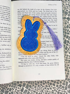 Marshmallow Bunny applique bookmark machine embroidery design DIGITAL DOWNLOAD