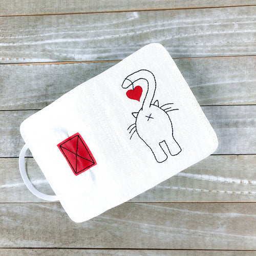 Cat Butt Notebook cover (2 sizes available) machine embroidery design DIGITAL DOWNLOAD