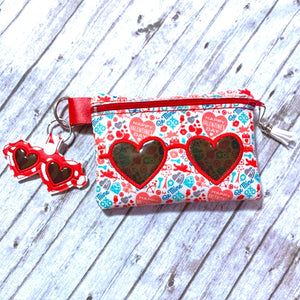 Heart Glasses Applique set machine embroidery design DIGITAL DOWNLOAD