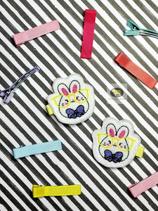 Glasses Bunny feltie (single & multi included) machine embroidery design DIGITAL DOWNLOAD