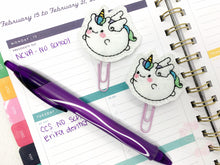 Load image into Gallery viewer, Fat Unicorn Feltie (single &amp; multi included) machine embroidery design DIGITAL DOWNLOAD