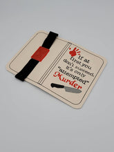 Load image into Gallery viewer, Attempted Murder notebook cover (2 sizes available) machine embroidery design DIGITAL DOWNLOAD