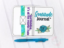 Load image into Gallery viewer, Gratitude List notebook cover (2 sizes available) machine embroidery design DIGITAL DOWNLOAD
