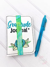 Load image into Gallery viewer, Gratitude List notebook cover (2 sizes available) machine embroidery design DIGITAL DOWNLOAD