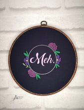 Load image into Gallery viewer, Meh machine embroidery design (5 sizes included) DIGITAL DOWNLOAD