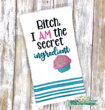 Load image into Gallery viewer, Secret ingredient applique machine embroidery design (5 sizes included) DIGITAL DOWNLOAD