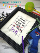 Load image into Gallery viewer, Feral machine embroidery design (4 sizes and 2 versions included) DIGITAL DOWNLOAD