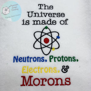 The Universe is made up of machine embroidery design (4 sizes included) DIGITAL DOWNLOAD
