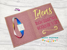 Load image into Gallery viewer, Ideas that seemed good at 3 am notebook cover (2 sizes available) machine embroidery design DIGITAL DOWNLOAD