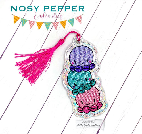 Octopi Bookmark (4x4 & 5x7 sizes included) machine embroidery design DIGITAL DOWNLOAD