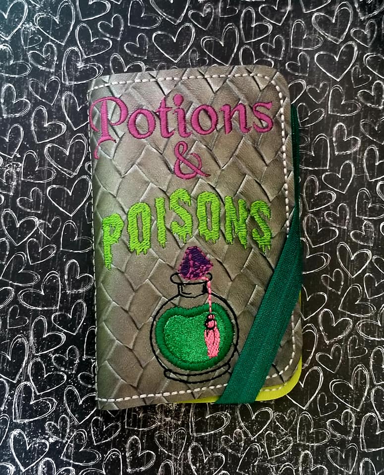Potions and Poisons applique notebook cover (2 sizes available) machin ... Potions and Poisons applique notebook cover (2 sizes available) machin ...