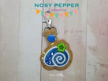 Load image into Gallery viewer, Shell Applique set (includes snap tab, charms, bookmark, 4x4 ITH Bag &amp; 5x7 ITH Bag) machine embroidery design DIGITAL DOWNLOAD