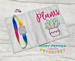 Plants Notebook Cover 2 sizes available machine embroidery design DIGITAL DOWNLOAD