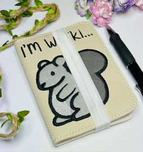 Squirrel Applique Notebook Cover 2 sizes available machine embroidery design DIGITAL DOWNLOAD