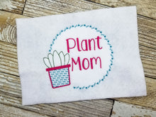 Load image into Gallery viewer, Plant mom machine embroidery design (5 sizes included) DIGITAL DOWNLOAD