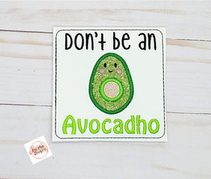 Snarky Applique Coaster set 2 (set of 4 designs) machine embroidery design DIGITAL DOWNLOAD
