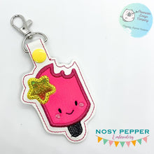Load image into Gallery viewer, Popsicle Star applique Snap tab (single &amp; multi files included) machine embroidery design DIGITAL DOWNLOAD