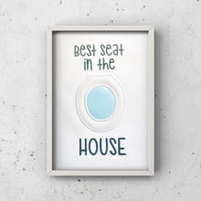 Load image into Gallery viewer, Best seat in the house applique machine embroidery design (5 sizes included) DIGITAL DOWNLOAD
