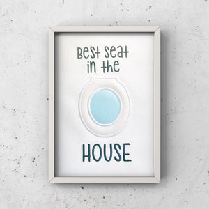Best seat in the house applique machine embroidery design (5 sizes included) DIGITAL DOWNLOAD