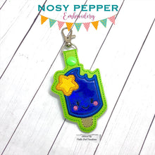 Load image into Gallery viewer, Popsicle Star applique Snap tab (single &amp; multi files included) machine embroidery design DIGITAL DOWNLOAD