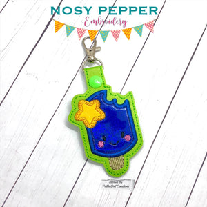 Popsicle Star applique Snap tab (single & multi files included) machine embroidery design DIGITAL DOWNLOAD