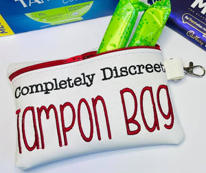 Completely discreet Tampon Bag ITH Bag (4 sizes available) machine embroidery design DIGITAL DOWNLOAD