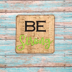 Be coaster set (set of 4 designs) machine embroidery design DIGITAL DOWNLOAD